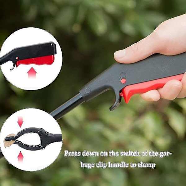 2-pack 30 cm barnsax för barn, griptång för äldre, trädgårdsgripare, uppsamlingsklämmor, hygienklämmor -ys