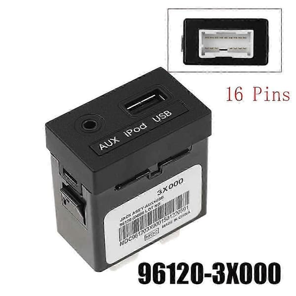 961203X000 Bil 16 Pins Audio Interface USB-læser AUX til Adapter til 2011-2013 96120-3X000