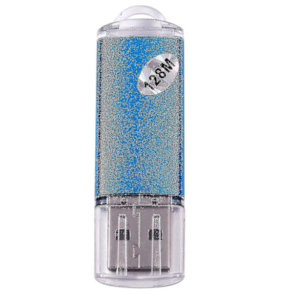 10 x USB-hukommelse 2.0 Hukommelsesnøgle Flashdrev 128 MB Gave Blå