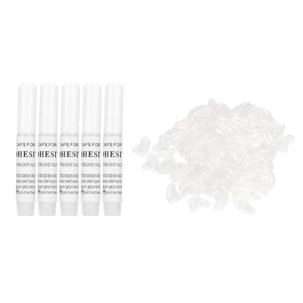 Soft Cat Paw Caps - 100 pcs, White - Anti-Scratch Claw Protectors