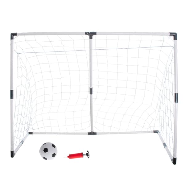 2-in-1 jalkapallomaali lapsille 1 iso/2 pientä pallolla ja pumpulla