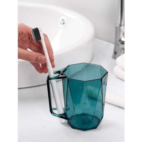 Multifunktionell Plastmugg Akrylmugg för Dagligt Bruk (Blå)