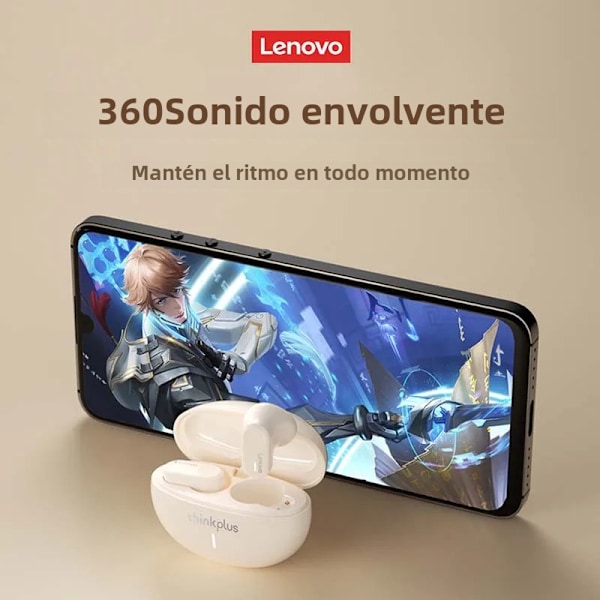 Mustat Lenovo LP19 Langattomat Kuulokkeet Bluetooth 5.1 TWS Urheilukuulokkeet Korvassa -mallit Kaksois-HD-mikrofoneilla