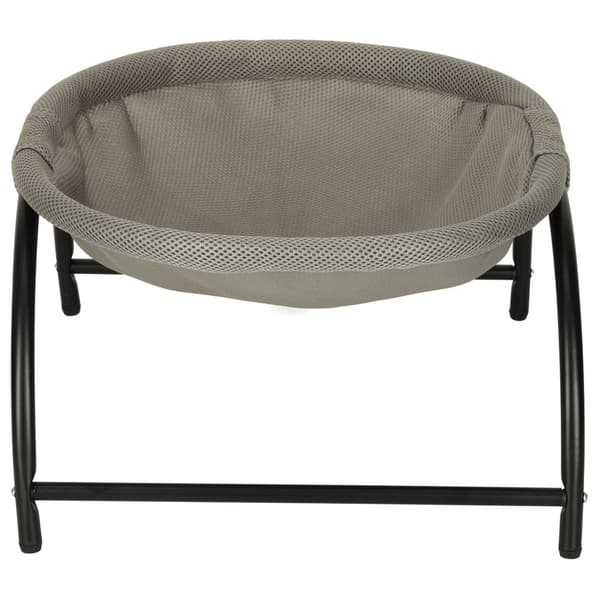 Elevated Cat Bed Hammock with Metal Frame, Foldable Grey 44x40cm