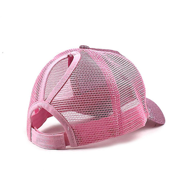 Hårknut Messy Buns Trucker Plain Baseball Visor Cap Unisex Glitter Hat