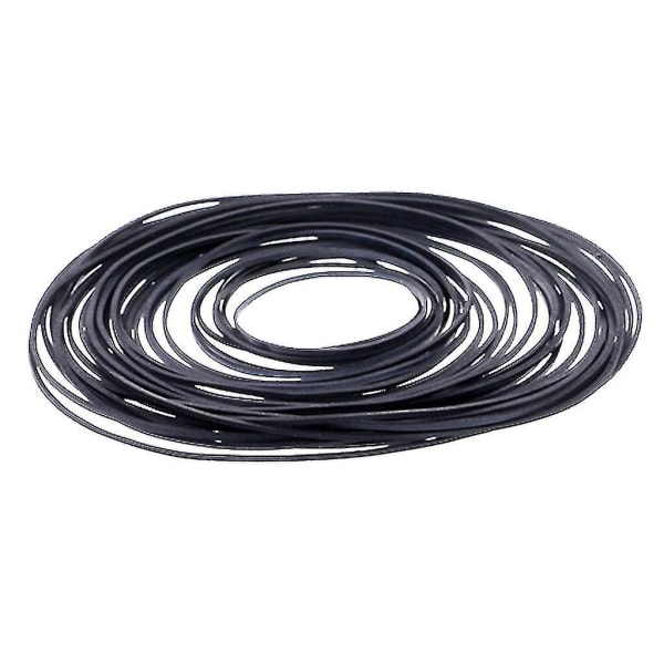 45-130 mm Universaali 1 mm leveä neliömäinen kumivyö Mix-kasettisoittimien hihnan hihnapyörän käyttövyö nauhureille Walkmanille DVD-soittimelle 25 kpl