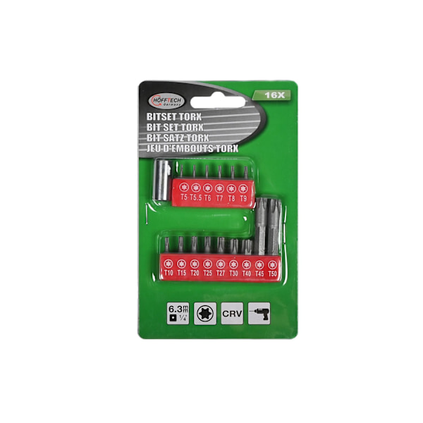 Bitssats torx 16 delar