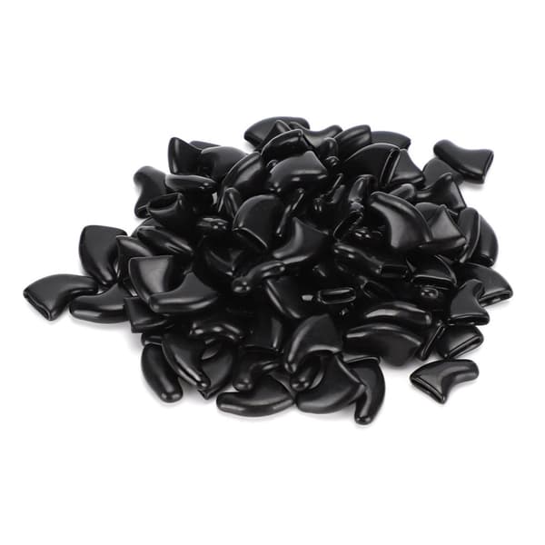 Soft Nail Caps for Cats - Safe Claw Covers Against Scratching (100 pcs, Black)