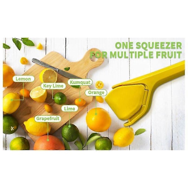 Multifunktionel Juicer Manuel Frugtjuicer Husholdnings Bærbar Manuel Juicer Orange Presse Gul