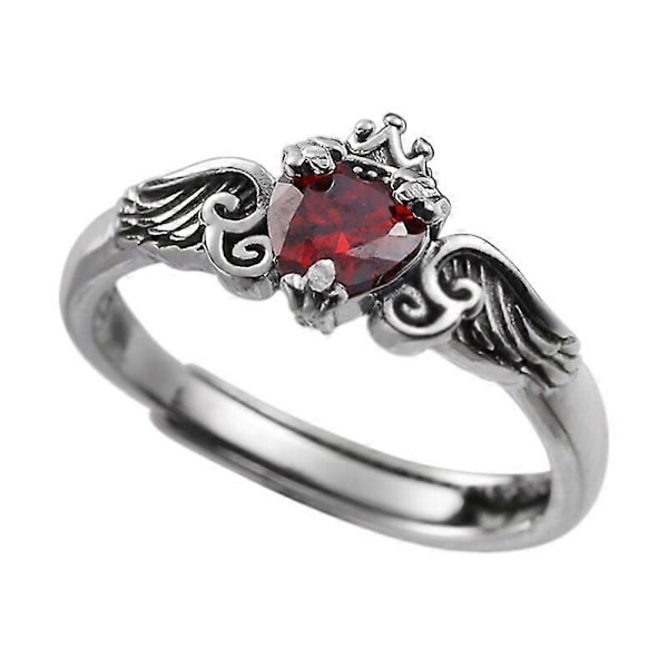 Kruunu Siivet Sormukset Vintage Sormukset Naisten Sormukset Pariskunta Sormukset Romanttiset Sormukset Sydämen Muotoiset Asusteet Yhdistävät Sormukset