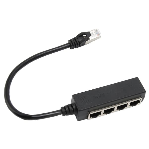Ethernet splitterkabel - høykvalitets RJ45 splitteradapter for bærbar PC