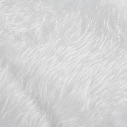 Juletræstæppe hvid 90 cm langhåret polyester