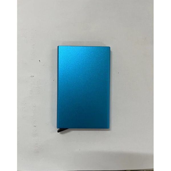 Pop-up Aluminium Korthållare Set med RFID-skydd (Svart/Blå)