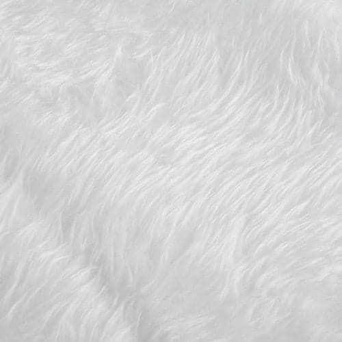 Christmas tree mat white 120 cm fluffy polyester