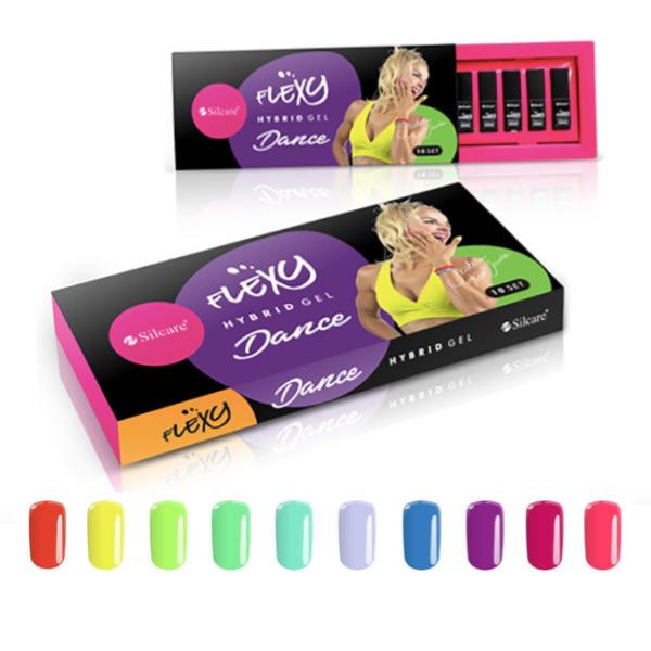 10 kpl - Gellakka - Flexy - Dance set UV-geeli/LED