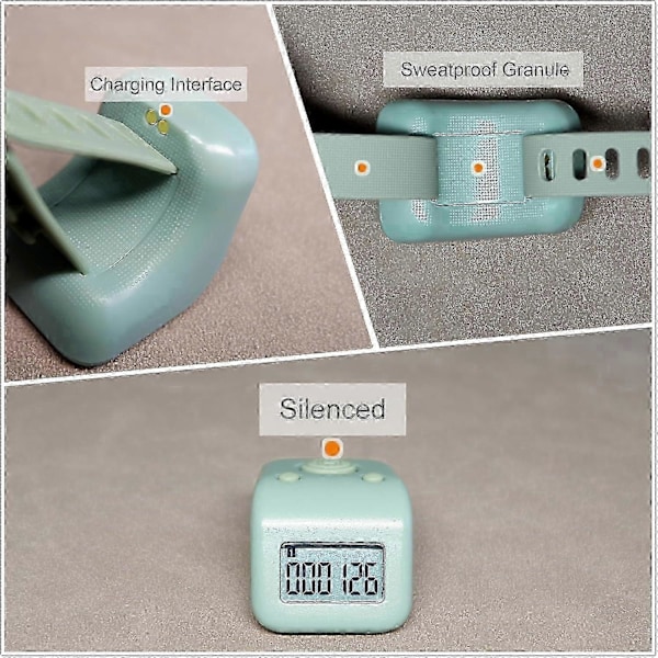 Genopladelig Finger Tæller, IPX8 Vandafvisende Lommetæller, Lydløs 6-kanals Digital Tasbih Tæller med LED til Bøn, Svømning, Strikning, Gave