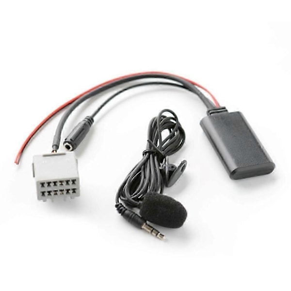 1 X Sett Bluetooth-kabel for Ford Fiesta 2008-2010 Bil Bluetooth 5.0 Aux Adapterkabel med Mikrofon