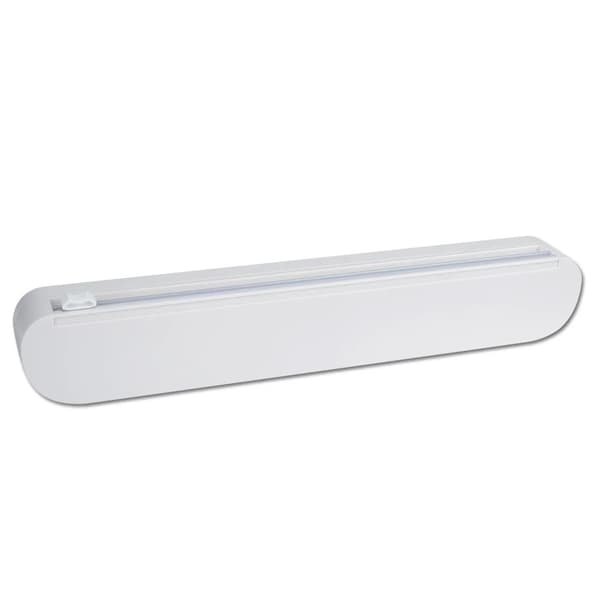 Plastic Wrap Aluminum Foil Dispenser with Suction Cups for the Kitchen White