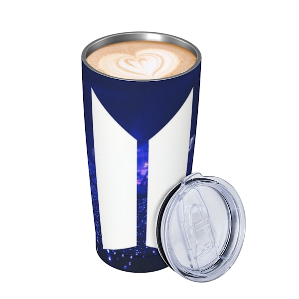 20 oz k-pop bts (119) isolerad termosmugg med lock dubbelväggig vakuum termos kaffe resekopp födelsedagspresenter