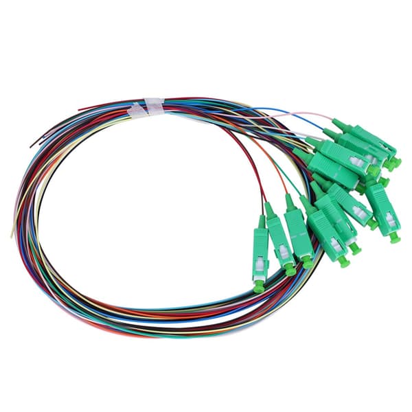 12-core SC Single Mode Fiber Pigtail Cable for Network Communication System