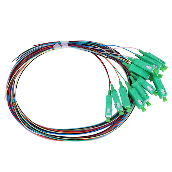 12-Core SC Single Mode Fiber Pigtail Cable for Network Communication Systems