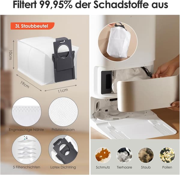 Accessory Kit for Dreame X40 Ultra Robot Vacuum Cleaner