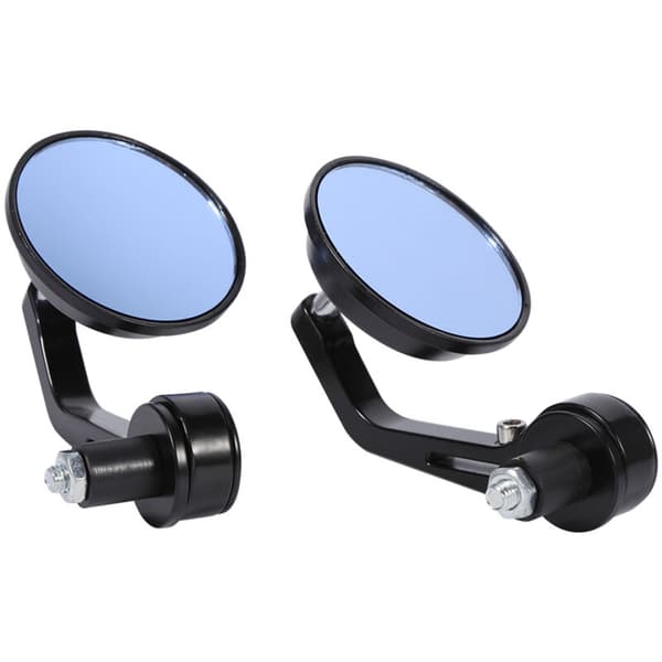7/8\" Universella runda motorcykelbackspeglar för styre, krom