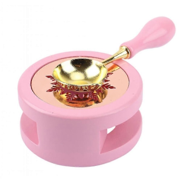 2 st Vax Sigill Kit Vax Sigill Värmare Vax Sigill Stämpel Vax Sigill Sked Vax Sigill Stämpel Kit Vax Sigill Ugn 10.34*3.65cm rosa