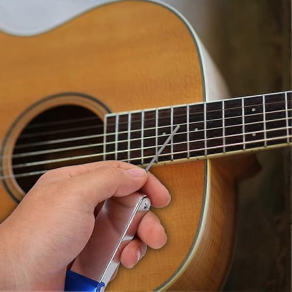 Filset för Sadel och Stall för Gitarr Gitarrstall Sadelspår Filar med 14 Filstorlekar för Gitarr Bas Ukulele Speltillbehör