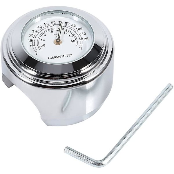 Motorcykelstyre termometer 7/8\" vattentät temperaturtavla indikator