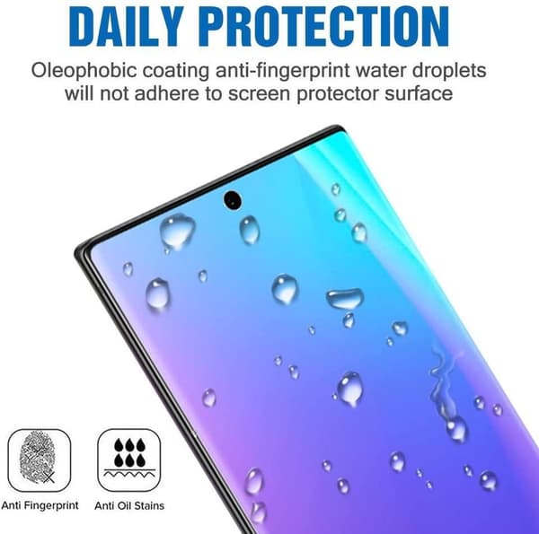 3x Tempered Glass Screen Protector Samsung Note 20 Ultra Full Fit, Fingerprint