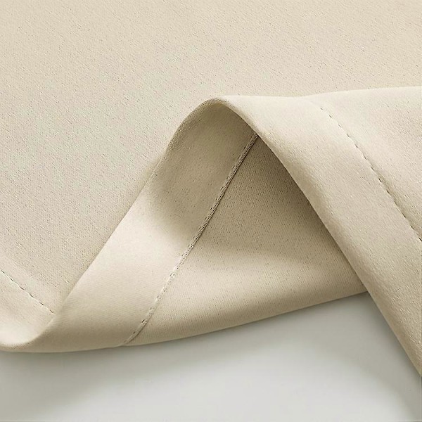 2 kpl Lämpöeristetyt pimennysverhot, 132x160 cm, tumman beige