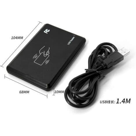 13,56MHz RFID IC Smart Card Reader USB Kontaktfri Nærhetskortleser USB Plug