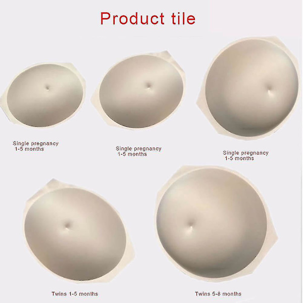 Simuleret gravid mave Tummy Bump skuespiller Cosplay rekvisitter åndbar scene performance