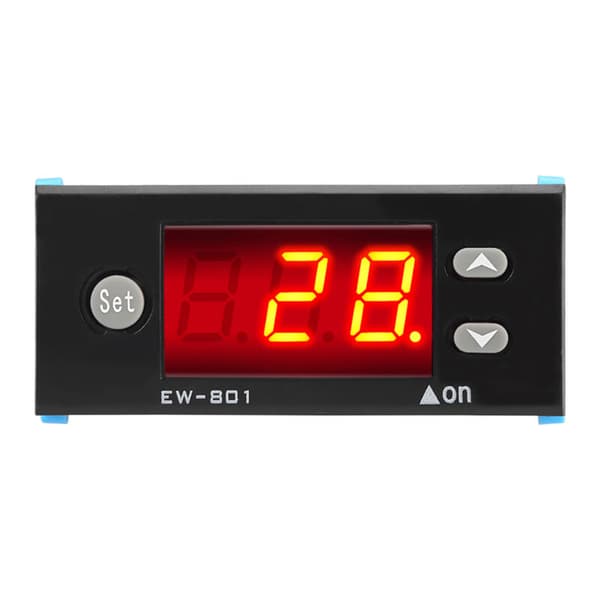 Solvärmeregulator, temperaturregulator, solvärmetermostat med digital sensordisplay, temperaturregulator