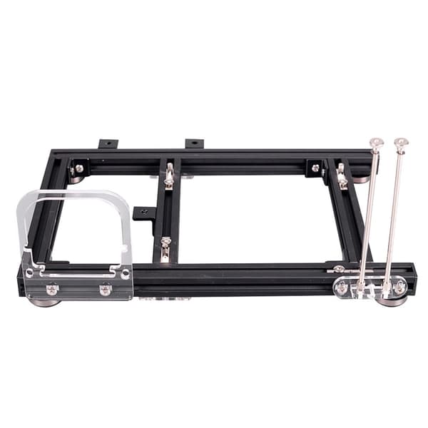 Aluminiumslegering ITX PC-kabinet Chassis til DIY-køling (Sort S)