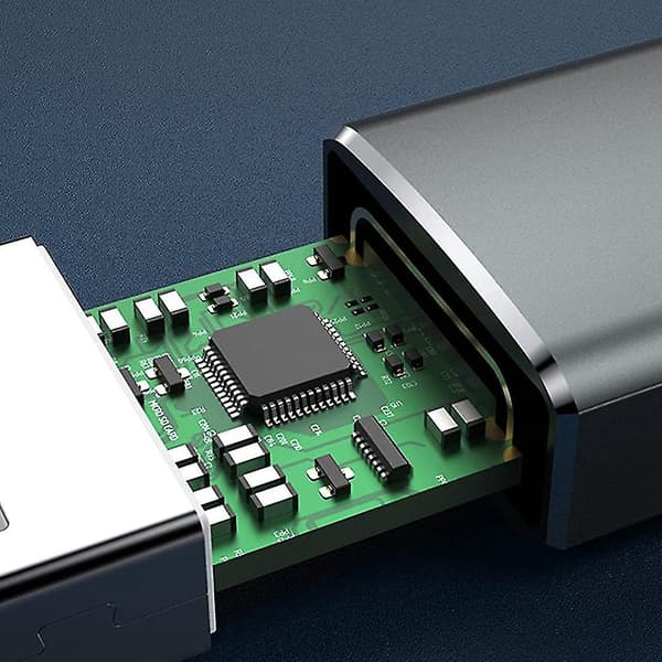 4 kpl USB-C naar USB-A-adapter, harmaa
