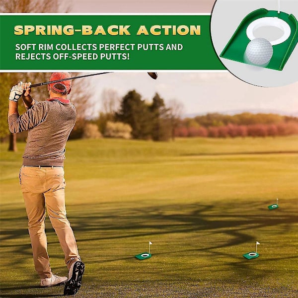 3 stk. Golf Putting Cup Golf Hul Træningshjælpemidler Golf Tilbehør Golf Trænings Putters Med Plastik