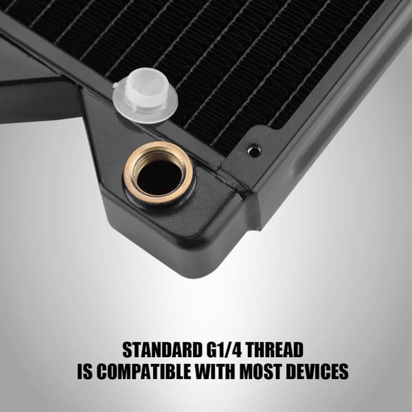 240 mm kobber vandkølingsradiator til computer