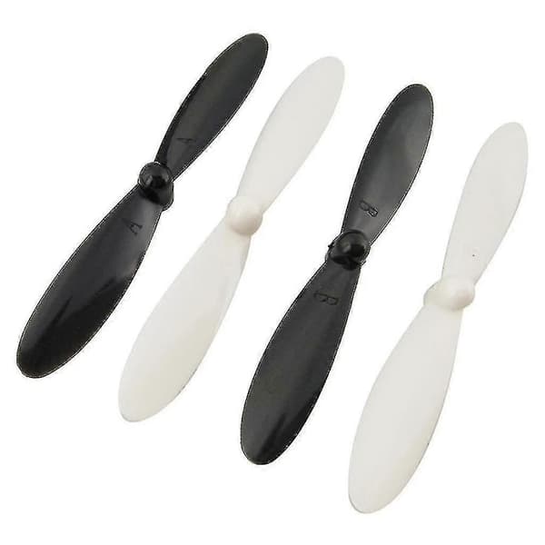 20 stk. propeller luftskrue erstatning til Hubsan X4 H107 tilbehør sort+hvid