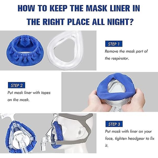 5 st Cpap-maskfoder Helmask Återanvändbara Mjuka Cpap-masköverdrag Minska Luftläckage Och Blåsor Tvättbara Kuddfodral