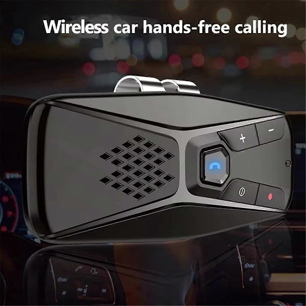 Trådlöst Bilkit Handsfree Samtal Högtalartelefon Automatisk Avstängning och Automatisk Anslutning Röstassistent