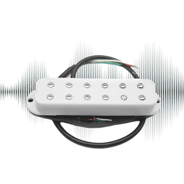 Gitarrpickup Lågt Brus Hög Output Dubbelspole Enkel Gitarrpickup Gitarrdelar Vit