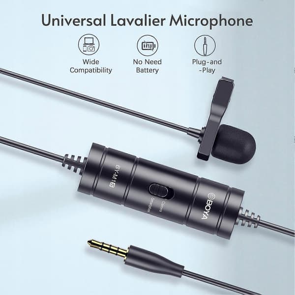 BOYA BY-M1S Parannettu Lavalier-mikrofoni