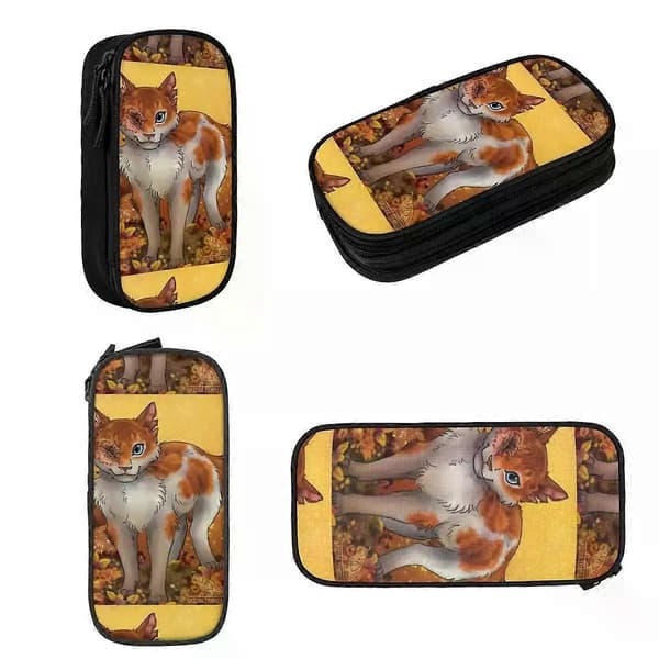 TF2181 Brightheart, Warrior Cats Thunderclan, Lostface, Cloudtail, Brightpaw Pennfodral Stor Förvaring Pennväskor Pennbox Pennpåse