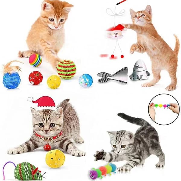 Julkalender 24-dagars nedräkning 2024 kattkalender blindbox, katt leksaker
