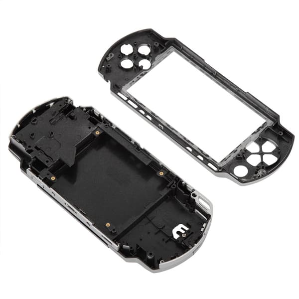 PSP 1000 Complete Shell Housing Set with Buttons - Silver