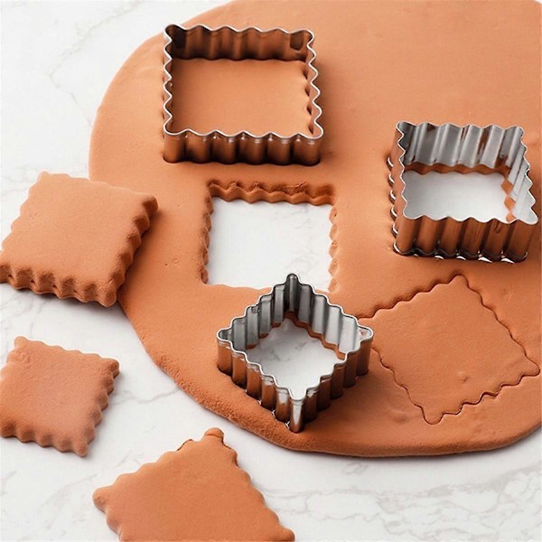 Välsignelse Ram Kakform Våg Rektangulär Kakskärare Bröllop Fondant Tårtdekoration Bakning Mo
