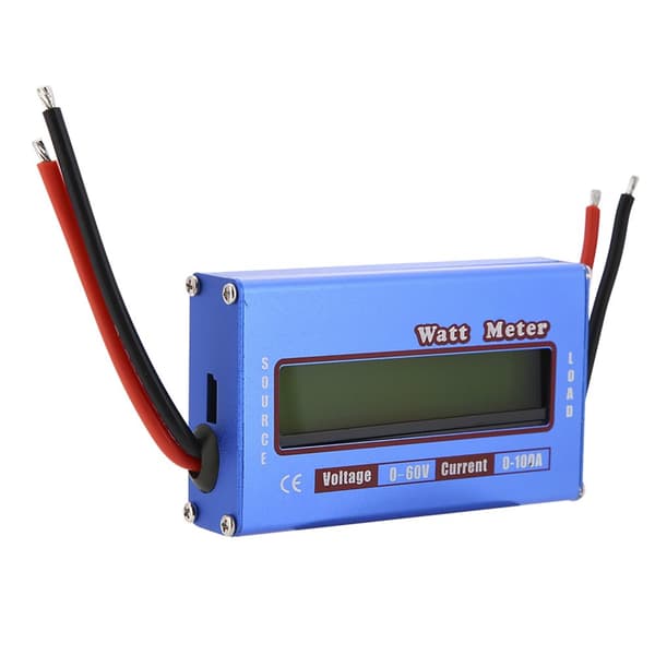 Digital Wattmeter Effektmåler DC 60V 100A Batteribalanse Spenning (1stk/parti)