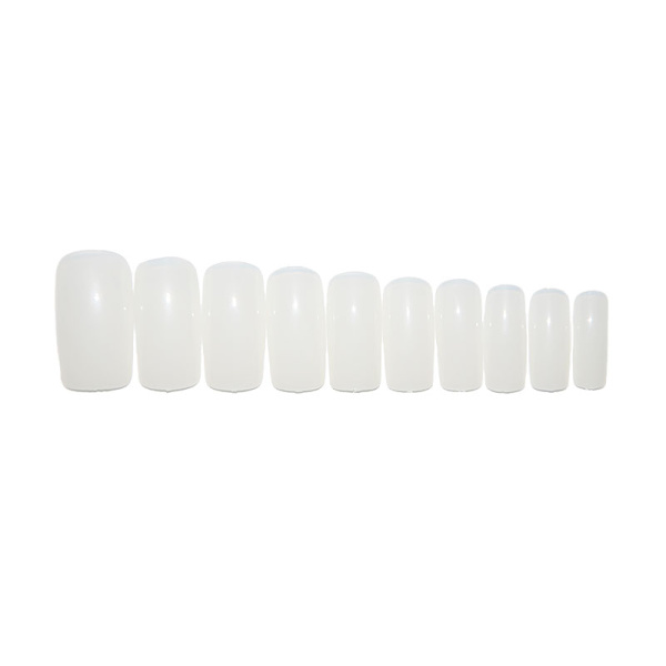 500pcs False Nails ~ Milky White ~ Full Nails ~ False nails